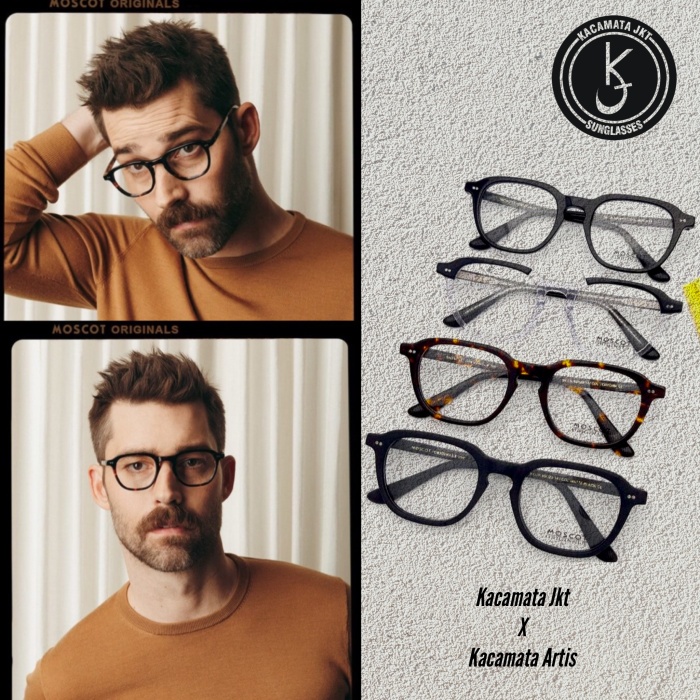 Frame kacamata minus moscot billik pria - bisa untuk lensa minus