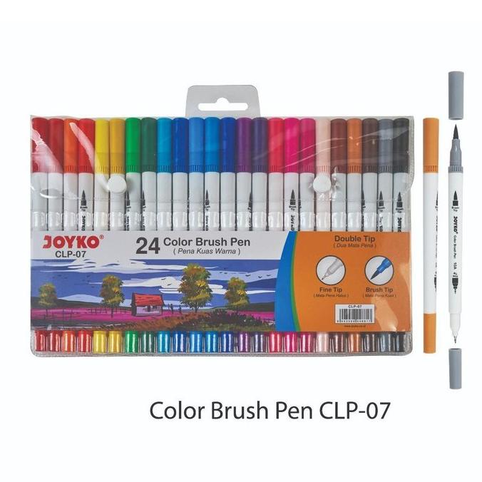

[[COD]] Joyko Brush Pen 24 Color CLP-07 TERPERCAYA Kode 619