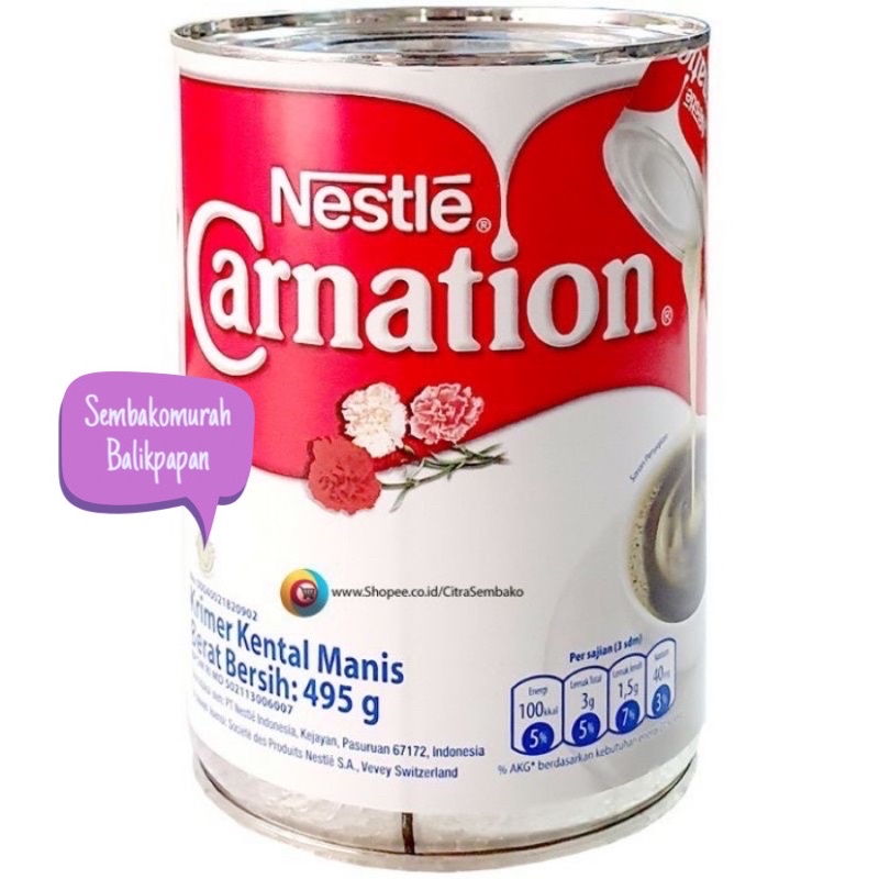 

susu carnation 495gr