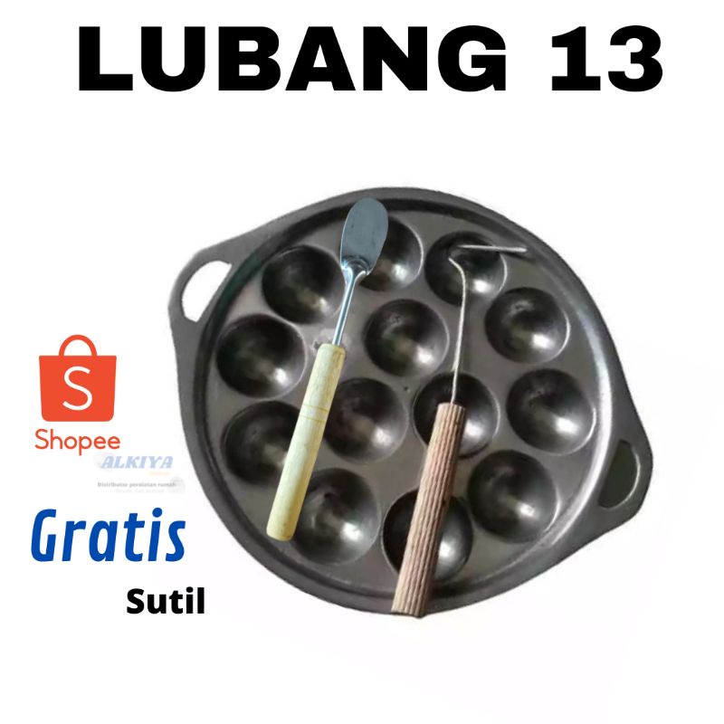 CETAKAN BAK LOR LUBANG 13/cilor/telor/telor puyuh/kue tokoyaki/kue cubit gratis sutilan