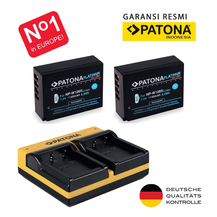 PATONA for Fujifilm NP-W126S NP-W126 NPW126 NPW126S XT2