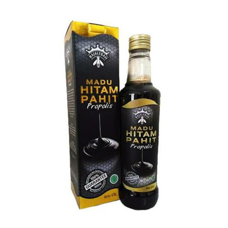 Madu Hitam Pahit Pro Raja Lebah Plus Propolis POM BPOM Asli 100% Original