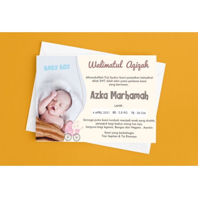 

stiker tasyakuran aqiqoh | Stiker tasyakuran kelahiran bayi | stiker Dun Dunan | stiker tedak sinten