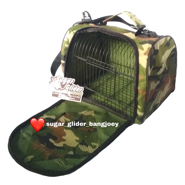 Travel Cage Tas Jalan jalan Sugar Glider Bang joey hamster , landak mini paruh bengkok