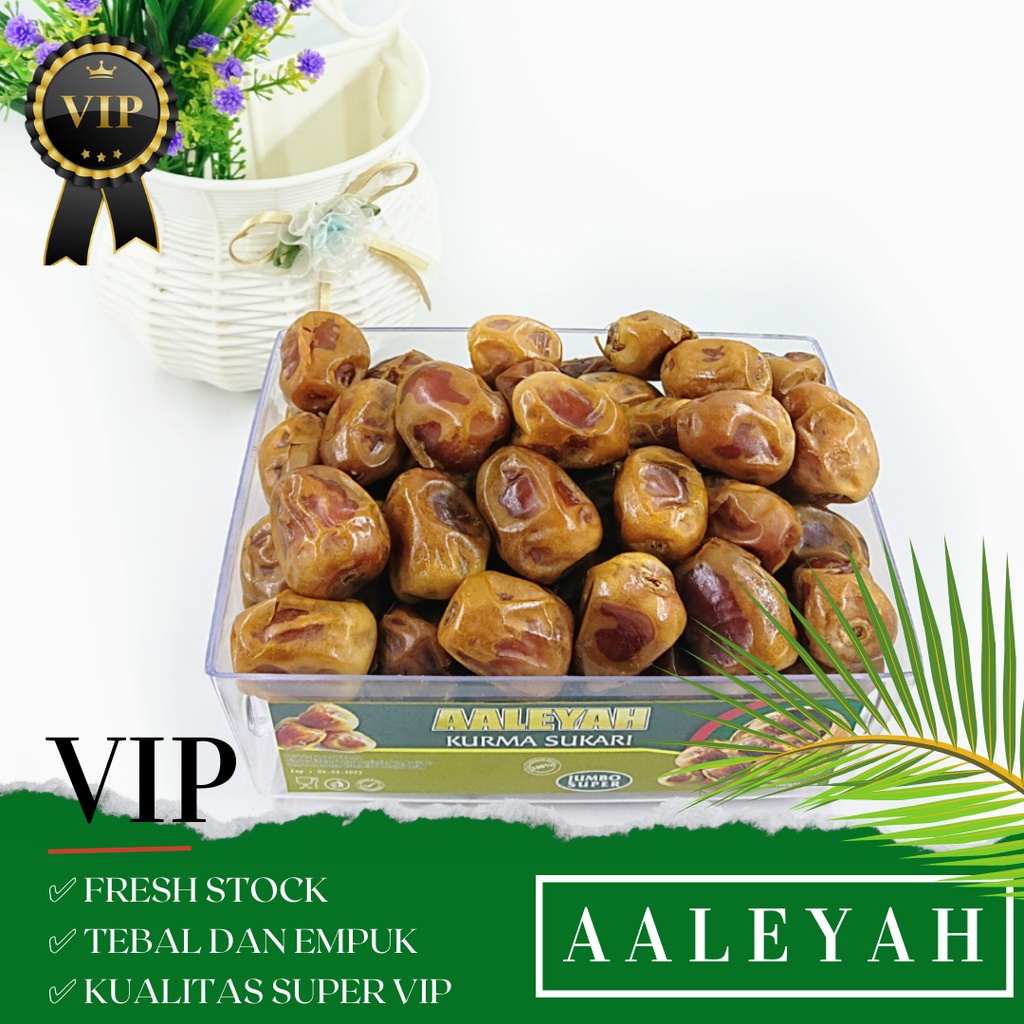 Kurma Sukari VIP Aaleyah 1 Kg SUPER PREMIUM Quality