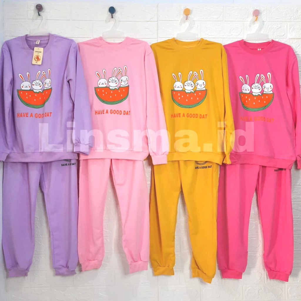 Setelan Sweater Import Anak Perempuan Usia 6 - 15 tahun | Stelan Baju Switer dan Celana Anak Cewek