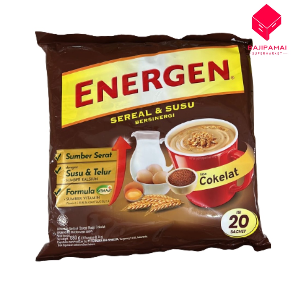 

Energen Rasa Coklat isi 20 sachet