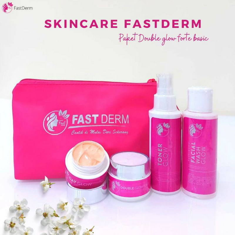 [COD] FAST DERM DOUBLE GLOW FORTE / SKINCARE BPOM / UNTUK KULIT WAJAH NORMAL KUSAM DAN DAPAT MENCERA