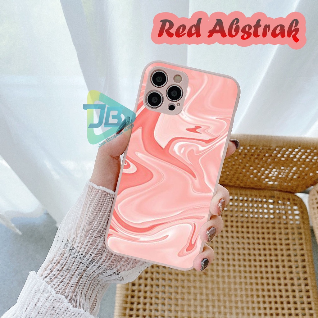 CASE CASING SOFTCASE SILIKON MACARON PELINDUNG KAMERA RED ABSTRAK OPPO VIVO SAMSUNG XIAOMI REALME IPHONE ALL TYPE JB5261