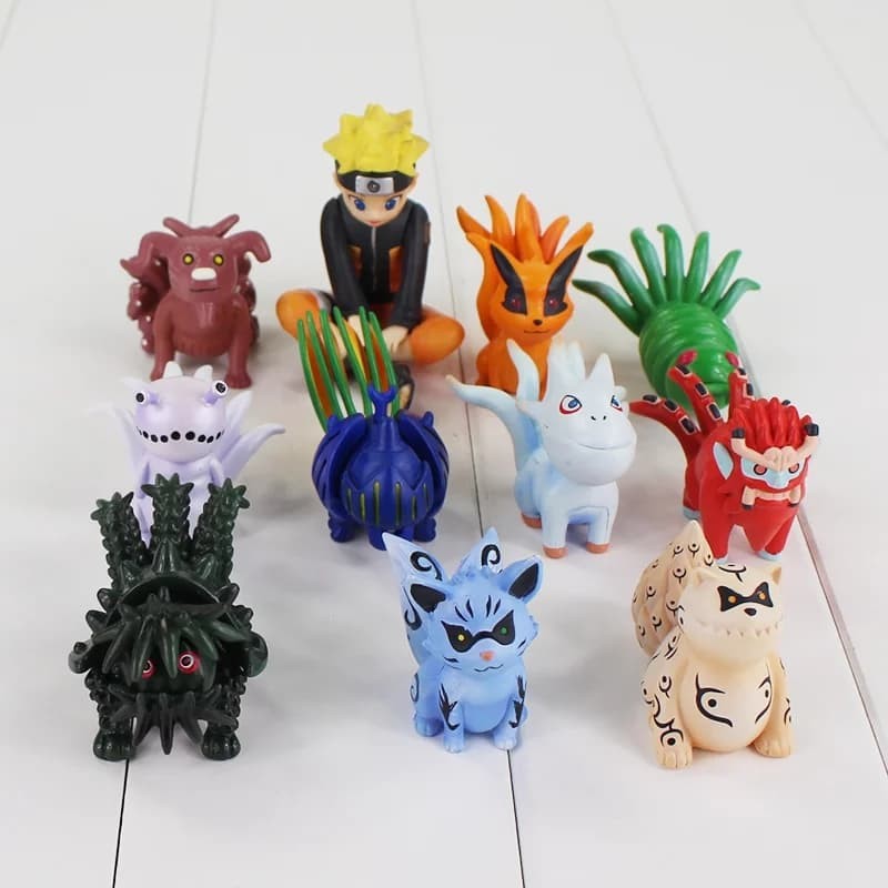 Naruto Uzumaki Kyuubi Bijuu Kurama Action Figure set 11