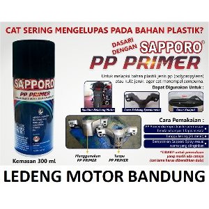 Promo Sapporo PP Primer Cat Semprot Aerosol Saporo Epoxy Dasar Plastik Kulit Jeruk Terbatas