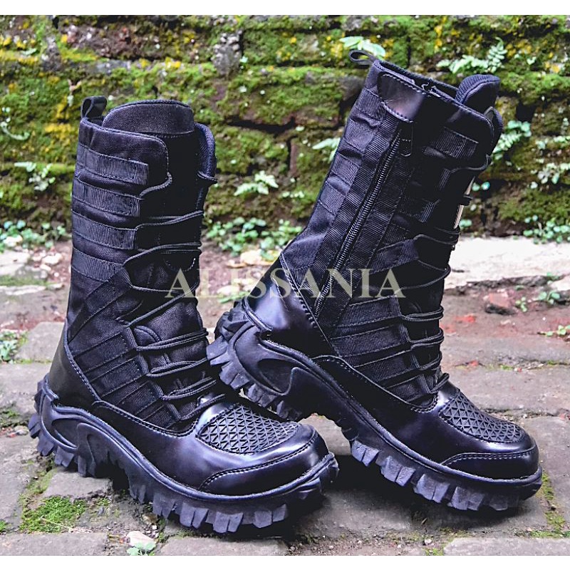 SEPATU PDL NINJA WEBING TNI POLRI SECURITY UJUNG BESI