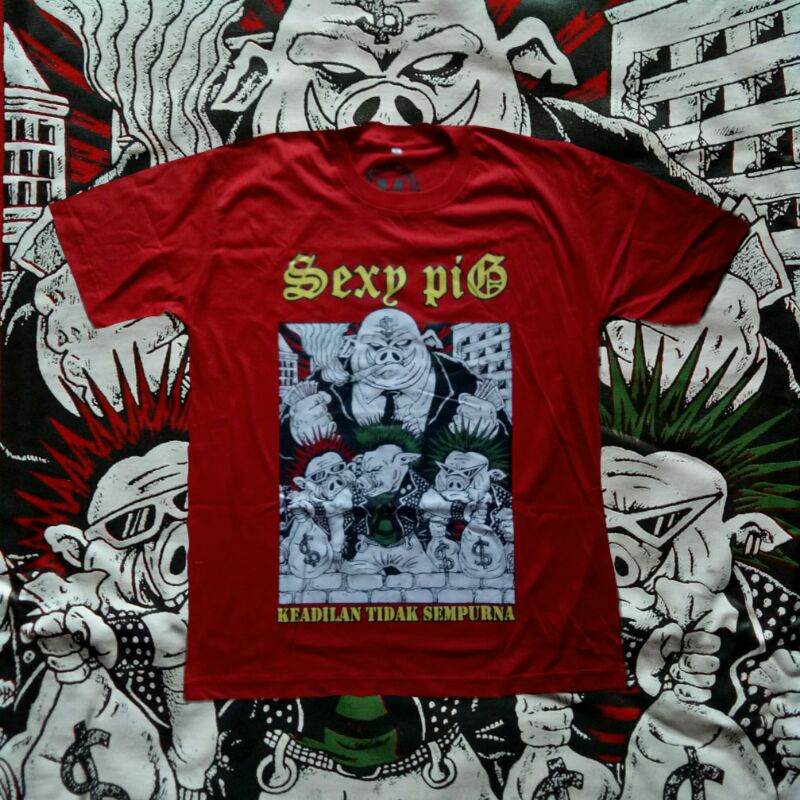kaos band sexy pig
