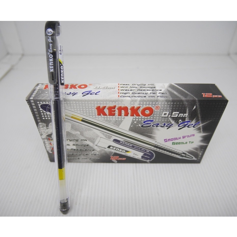 

PULPEN KENKO EASY GEL 0.5MM HITAM / BIRU [ ECER ]