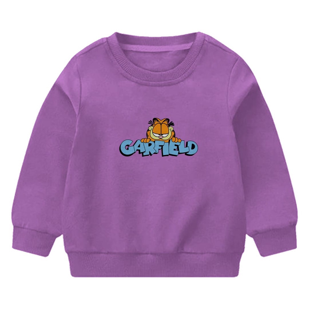 SWEATER ANAK UNISEX GARFIELD // PAKAIAN ANAK UNISEX TEBAL KEKINIAN TERBARU''