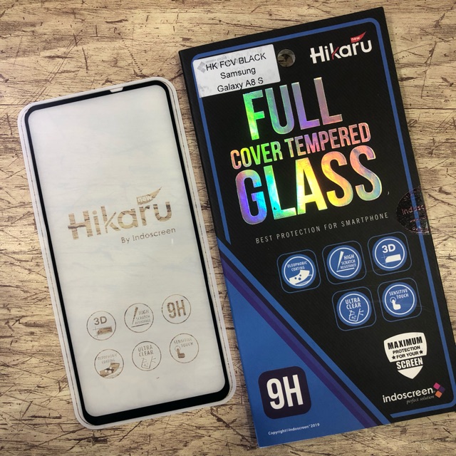 Anti Gores Samsung A8S Tempered Glass Indoscreen Hikaru Tempered Glass A8S