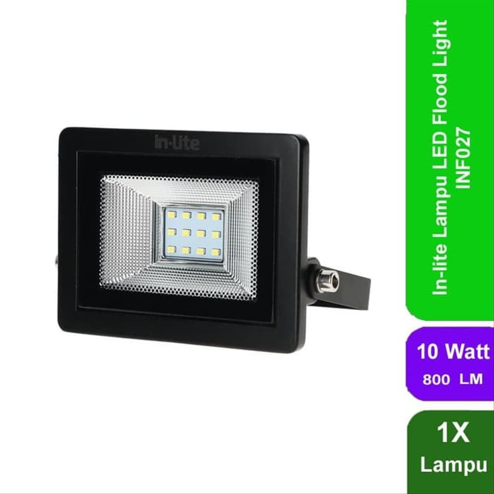 Lampu Sorot LED / Lampu Tembak Flood Light LED InLite 10 Watt