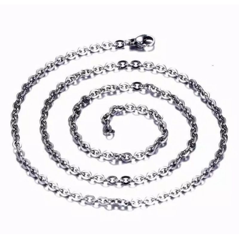 Kalung Titanium Rantai Nuri gold 60 cm
