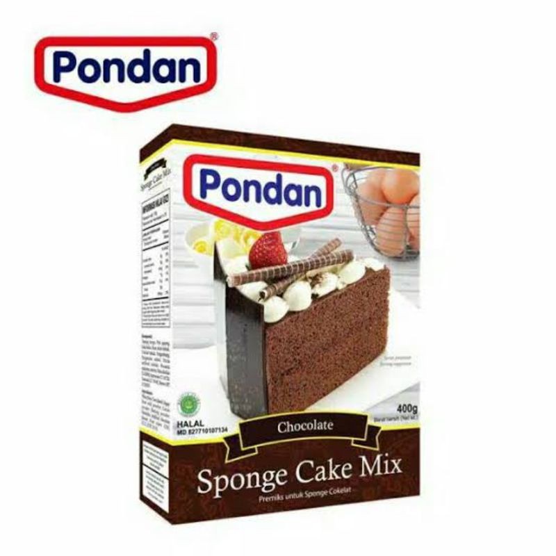 

pondan sponge cake rasa coklat premix 400gr