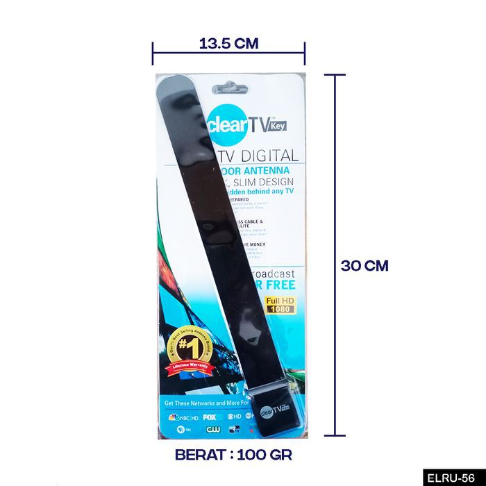 CLEAR TV antena indoor simple antena FULL HD TV ELRU-56