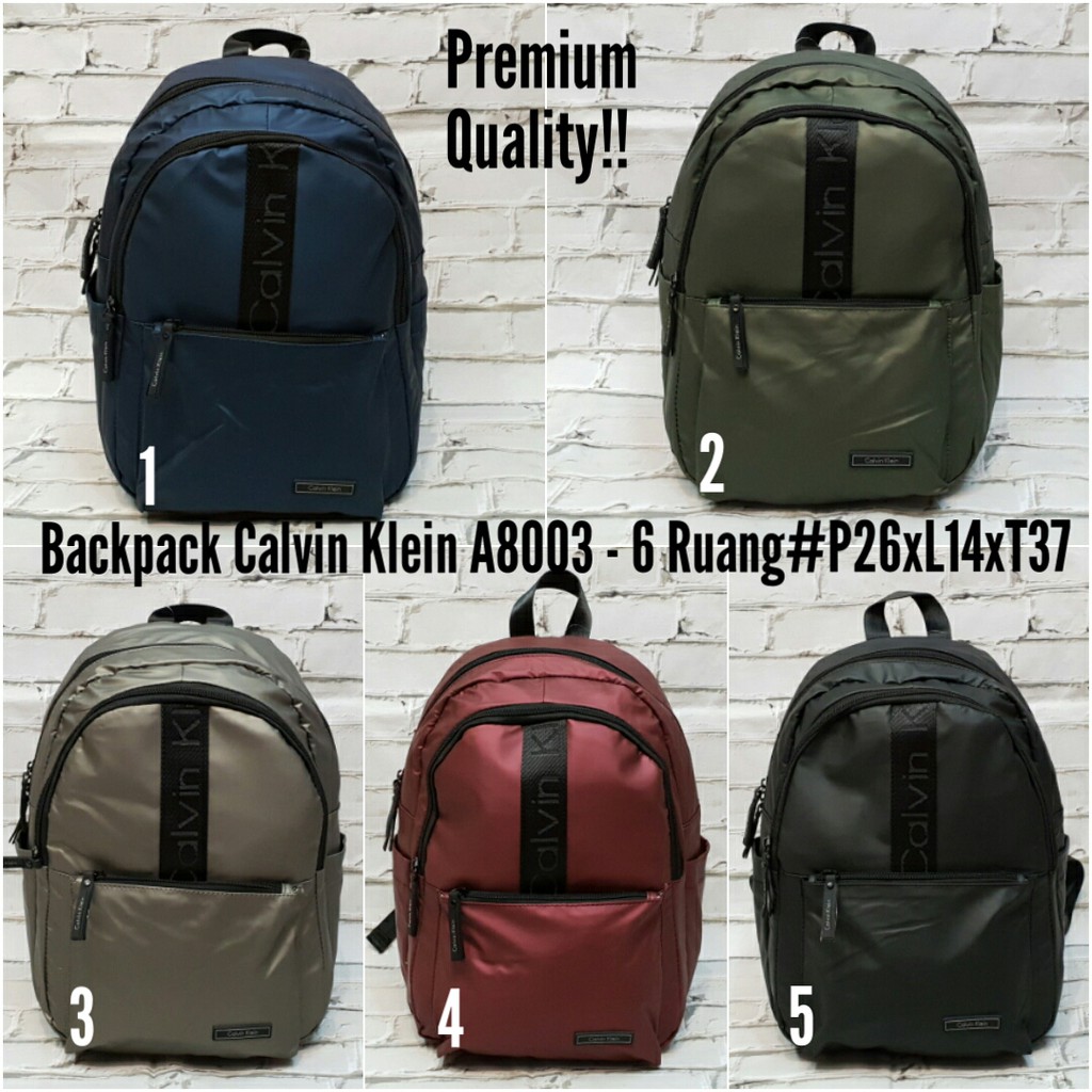TAS RANSEL CALVIN KLEIN PREMIUM IMPORT 6 RUANG/BACKPACK/A8003