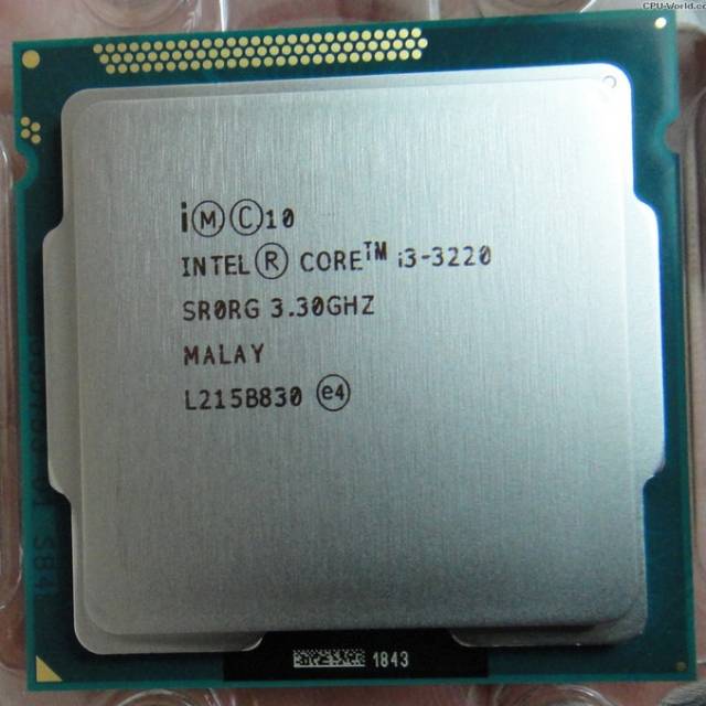 Processor intel core i3 3220  Tanpa Fan