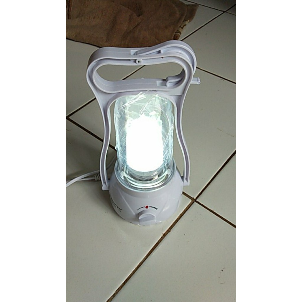 Surya Lampu Emergency Petromak SHL L3903 Frosted SMD 40 LED Light Led Dimmer Switch Rechargeable