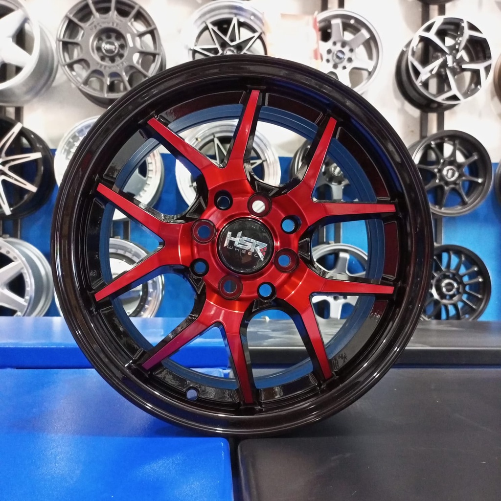 Velg Racing HSR Ring 15 Mobil Brio Picanto Sigra Calya Et 42 Warna Red Di Medan