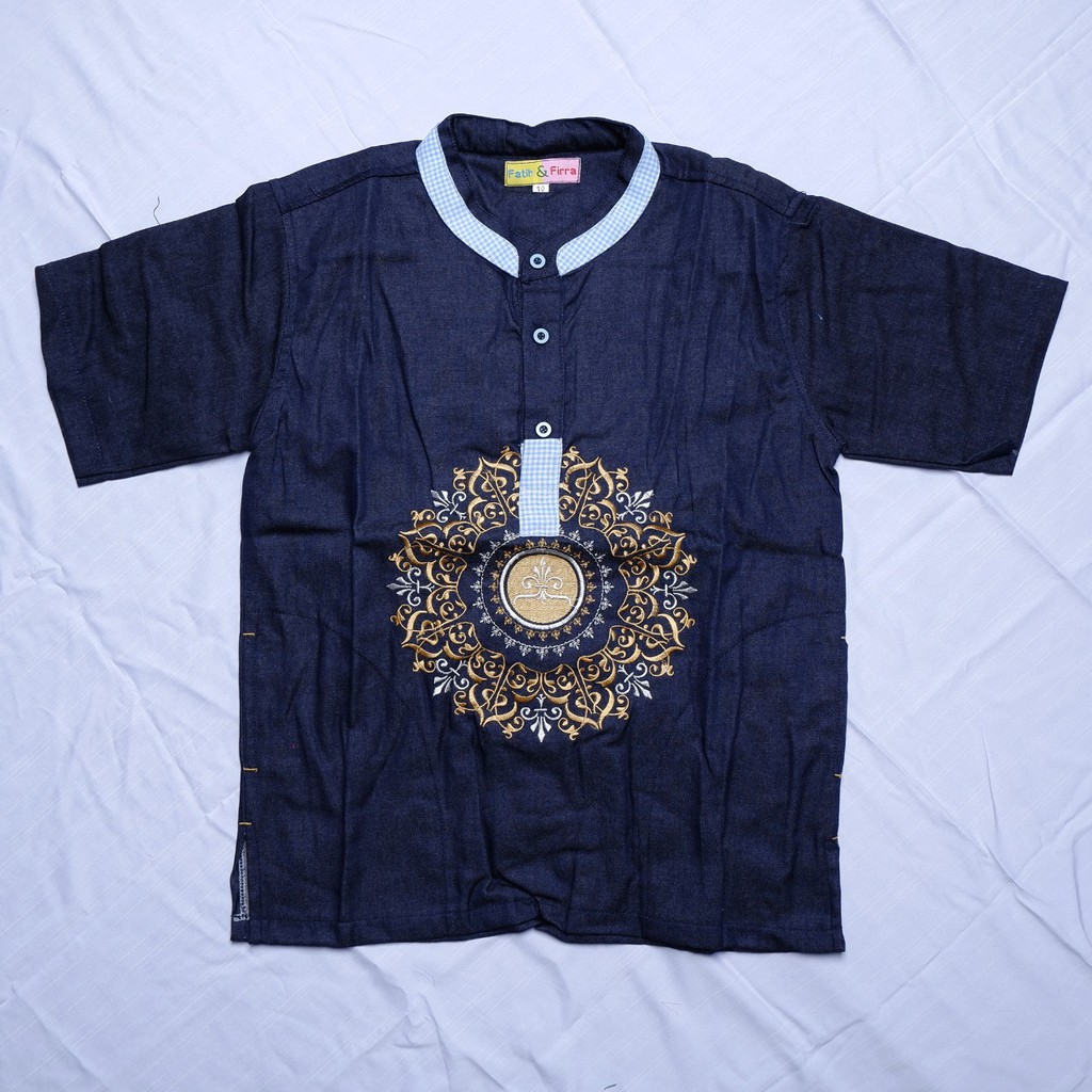 atasan baju muslim anak lengan pendek fat 002 butik