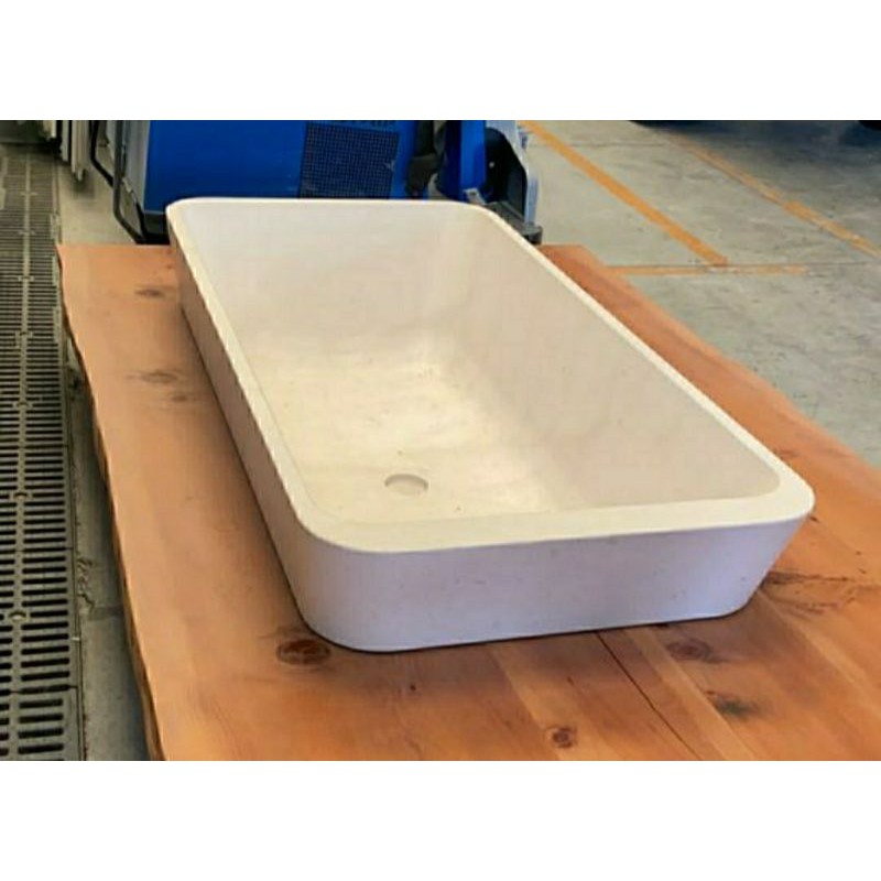 Bak Mandi Batu Marmer Alam Kotak