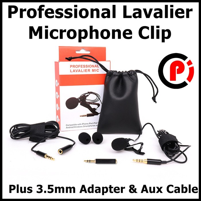 Taffware Professional Lavalier Microphone Clip Portable 3.5mm Type Q10