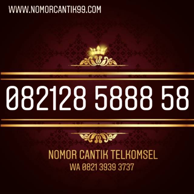 Nomor Cantik Simpati 082128 5888 58 - Nomor Cantik Telkomsel Triple 888 - Nomer Cantik Telkomsel 888