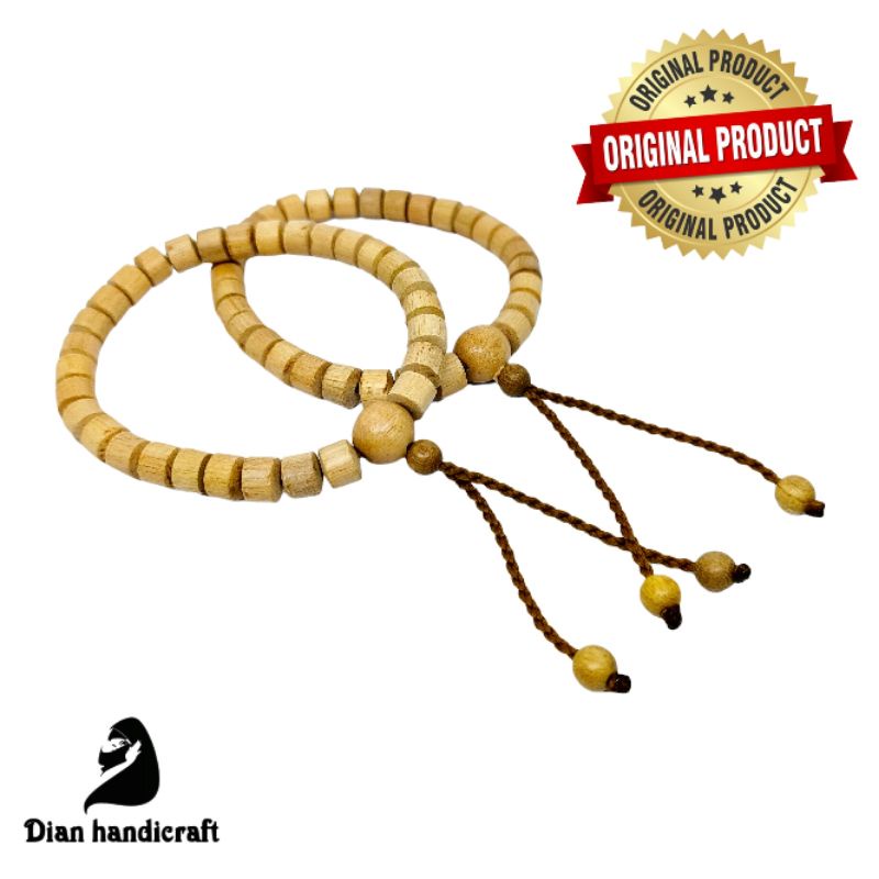 Gelang Kayu Bidara Arab Tabung 6×8mm Asli Original