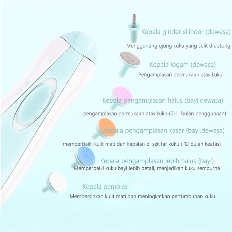 Baby Care Electric Nail Trimmer/Gunting Kuku Bayi/C 171