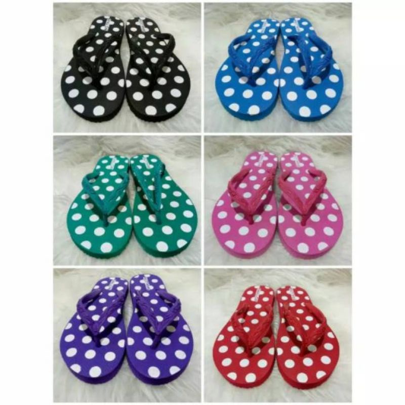 Sandal Jepit Swallow Polkadot