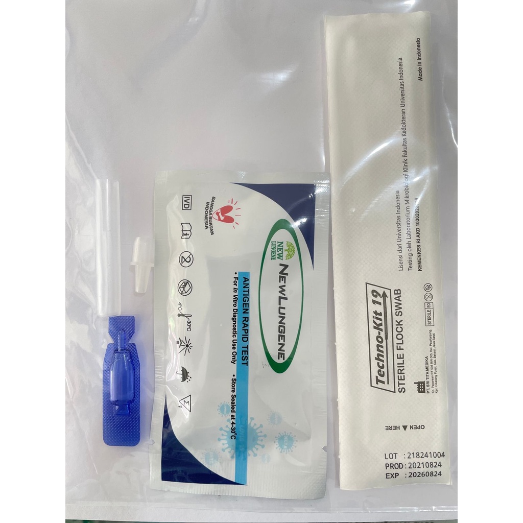 Jual Alat Swab Rapid Test Antigen / PACK New Lungene 100% Orginal AKD ...