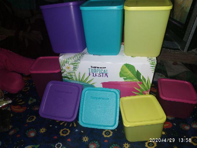 Terbaru !!! Set Freshness Collection Atau Pop Fiesta Tupperware 8 Pcs Toples