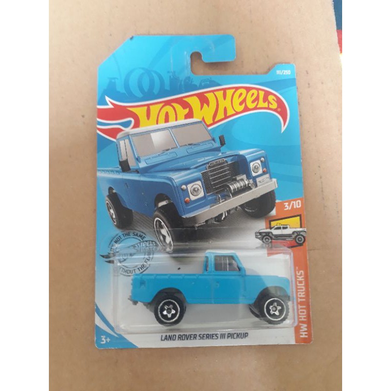 Hotwheels LAND ROVER SERIES III PICK UP biru HW HOT TRUCKS