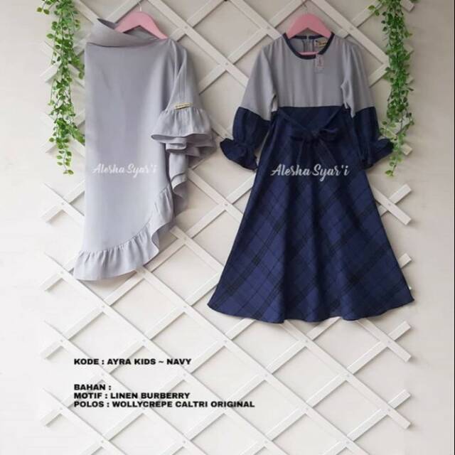 Gamis Ayra Kids Set Alesha Syari
