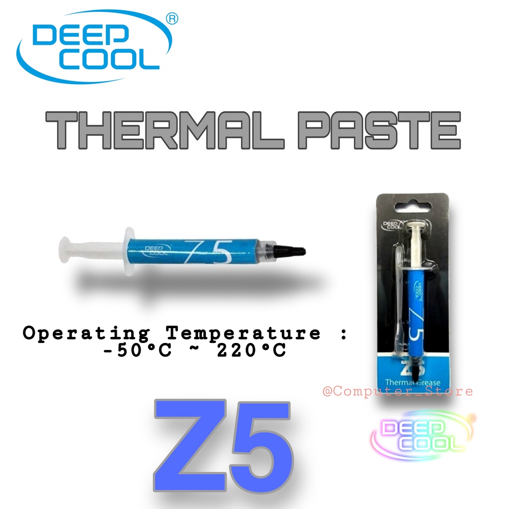 Thermal Paste Grease Deepcool Z5 Termal Pasta Untuk PC CPU Laptop Gaming Overheat