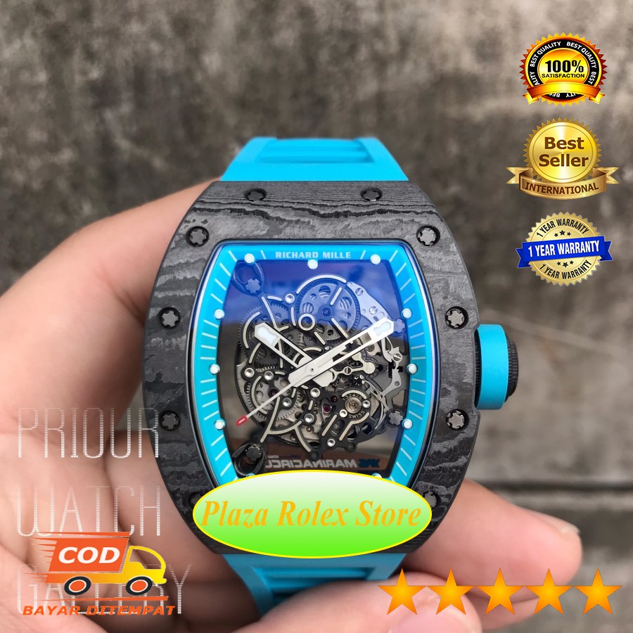 Hot Sale Jam Tangan RM055 RM 055 "Yas Marina Circuit" Real Swiss Eta 904L 1:1 warranty 1 Year