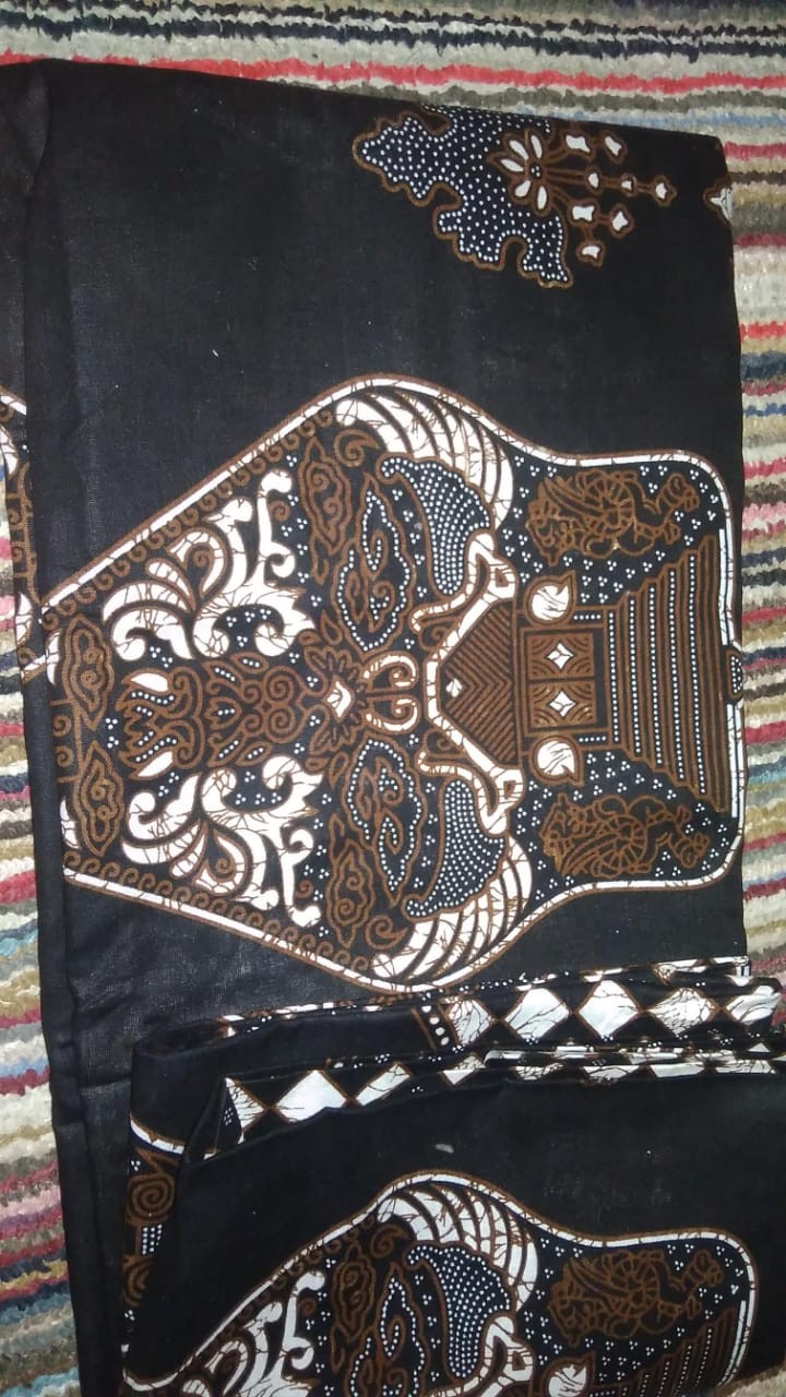 Gus Azmi / Sarung Batik / Sarung Batik Anak Gunungan Wayang Prada Silver / Gold - Anak Sd /smp / Sma