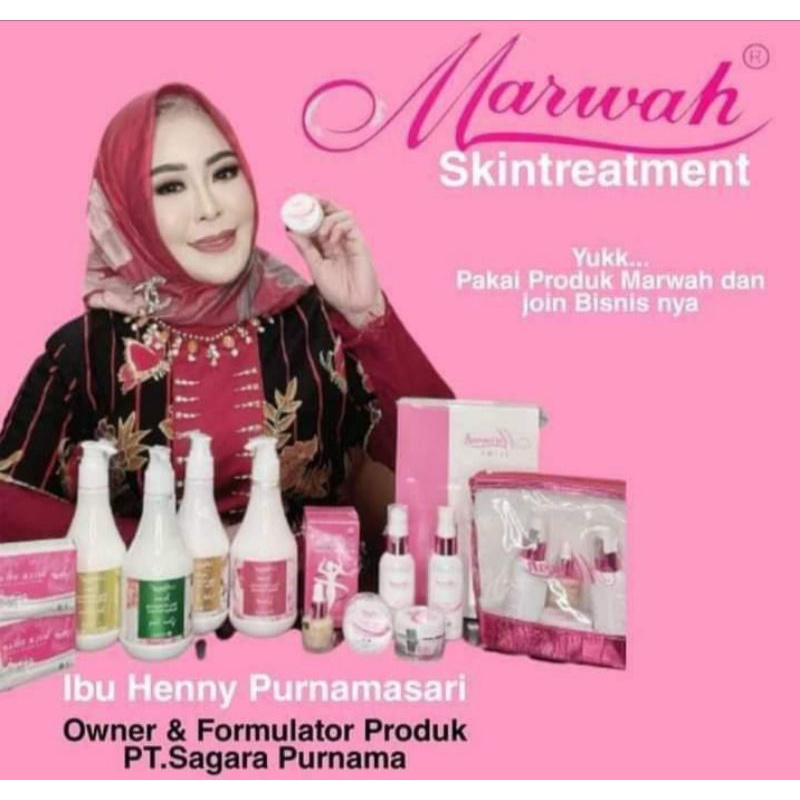 ORIGINAL MARWAH PAKET PLATINUM ANTI AGING SPECIAL PERFECT WHITE PAKET SKINCARE MARWAH ALL VARIAN DIA