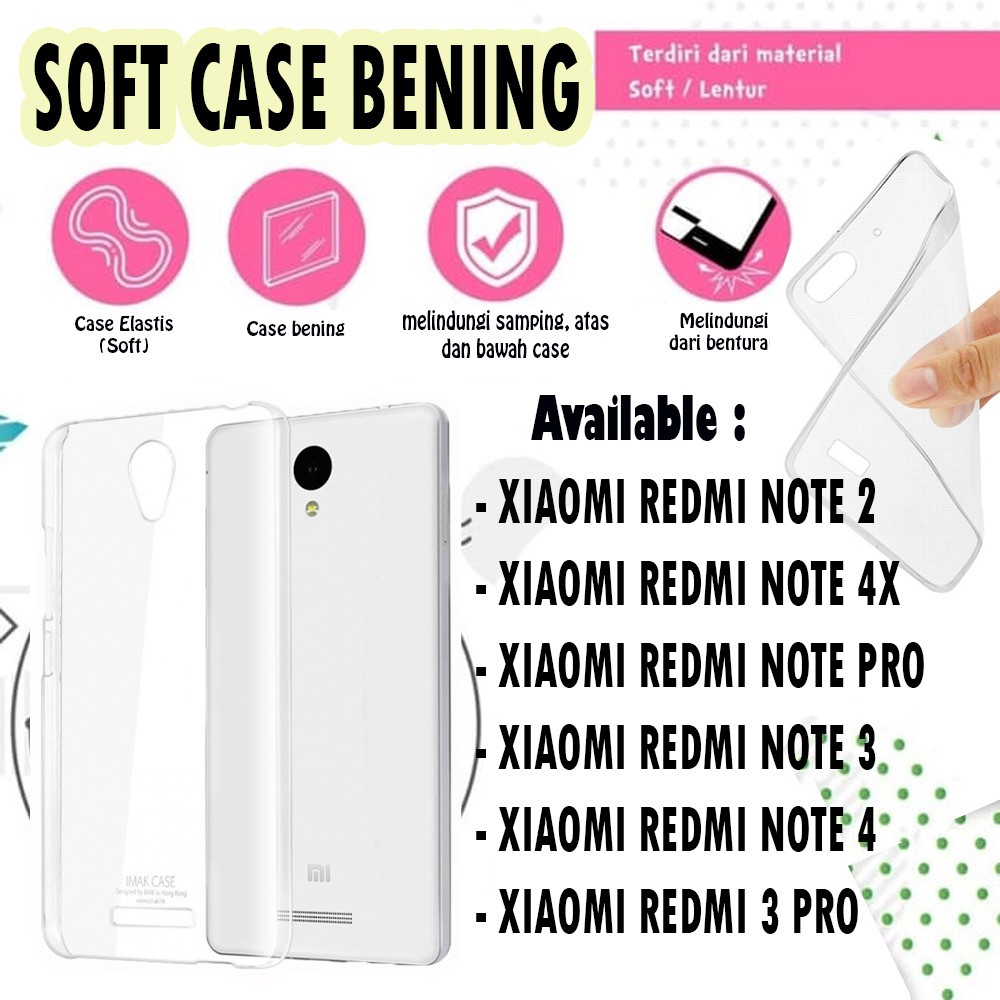 WARNA ACAK Ultrathin Silikon Case Casing XIAOMI REDMI NOTE 2 4X NOTE PRO NOTE 3 NOTE 4 REDMI 3 PRO