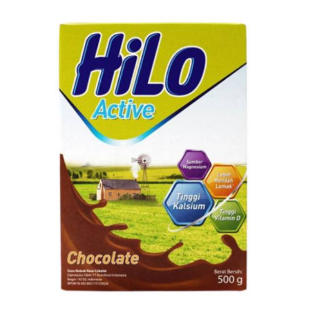 

HILO ACTIVE CHOCOLATE 500 GR