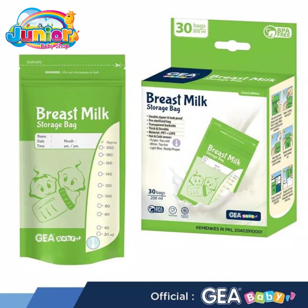 GEA Baby Breast Milk Storage Bag 200ml