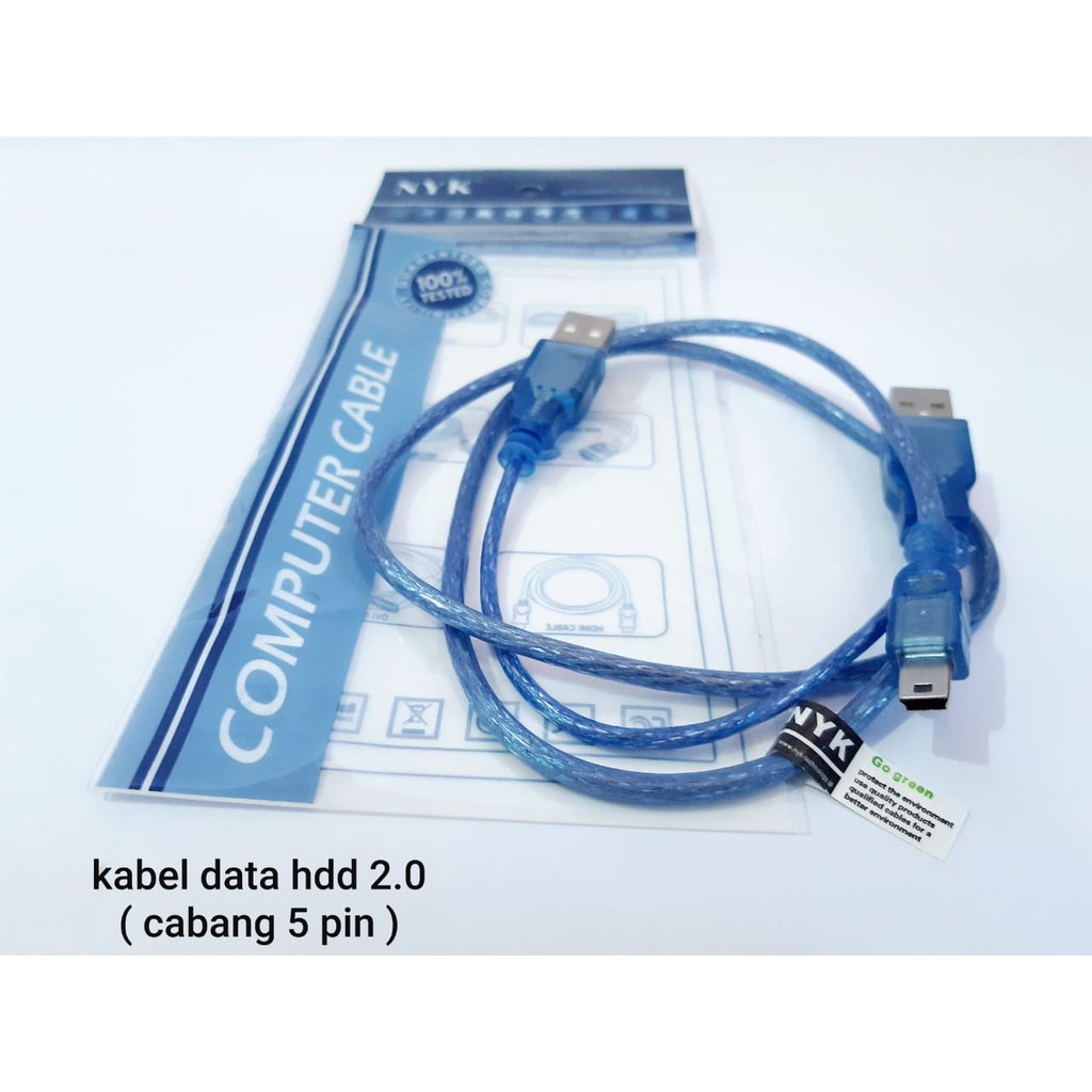 Trend-KABEL DATA HARDISK HDD EKSTERNAL PORTABLE USB 2.0 CABANG 5 PIN NYK