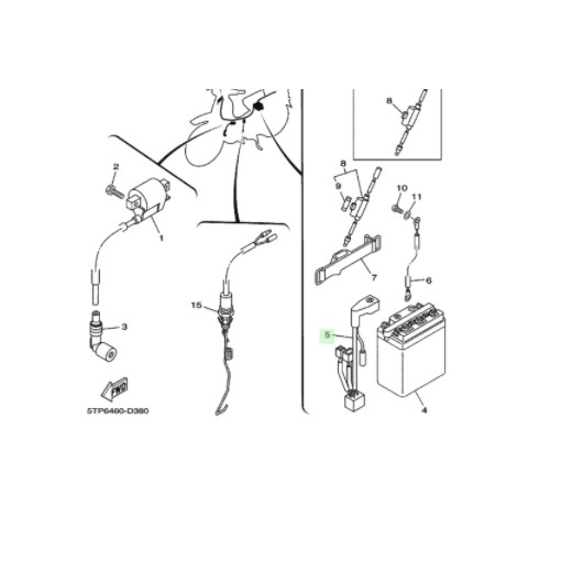 KABEL POSITIF AKI JUPITER Z 110 LAMA ORIGINAL YGP 5TP-H2115-00