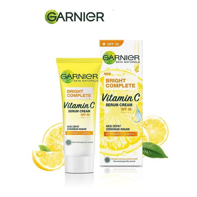 Garnier Bright Complete Vitamin C Serum Cream SPF 36 PA+++