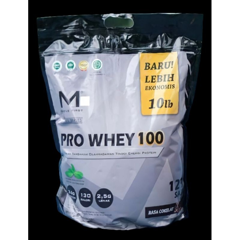 M1 MUSCLE FIRST PRO WHEY 100 10 LBS SUPLEMEN ISOLATE CONCENTRATE FITNESS TINGGI PROTEIN GYM BXN ON